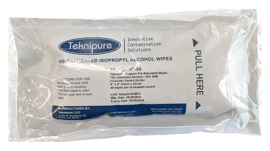 Teknipure TS2PUI70P - 99S, Pre - Saturated Polyester Knit Wiper, Case of 960 - KEM - TRON INC.