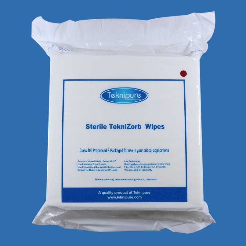 Teknipure TZ199S, Sterile Polyester - Cellulose Non - Woven Wiper, Case of 3000 - KEM - TRON INC.