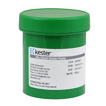 WP616 Sn96.5Ag3.0Cu0.5 88.3% Type 5 Mesh Lead Free Water Soluble Solder Zero Halogen Paste 500 Gram Jar - KEM - TRON INC.